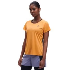 On Running On Performance-T Dames Hardloopshirt - Mango & Black