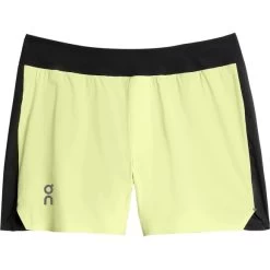 On Running On 5 Inch Lightweight Shorts Heren Hardloopshort - Hay & Black