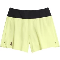 On Running On 5 Inch Running Shorts Dames Hardloopshort - Hay & Black