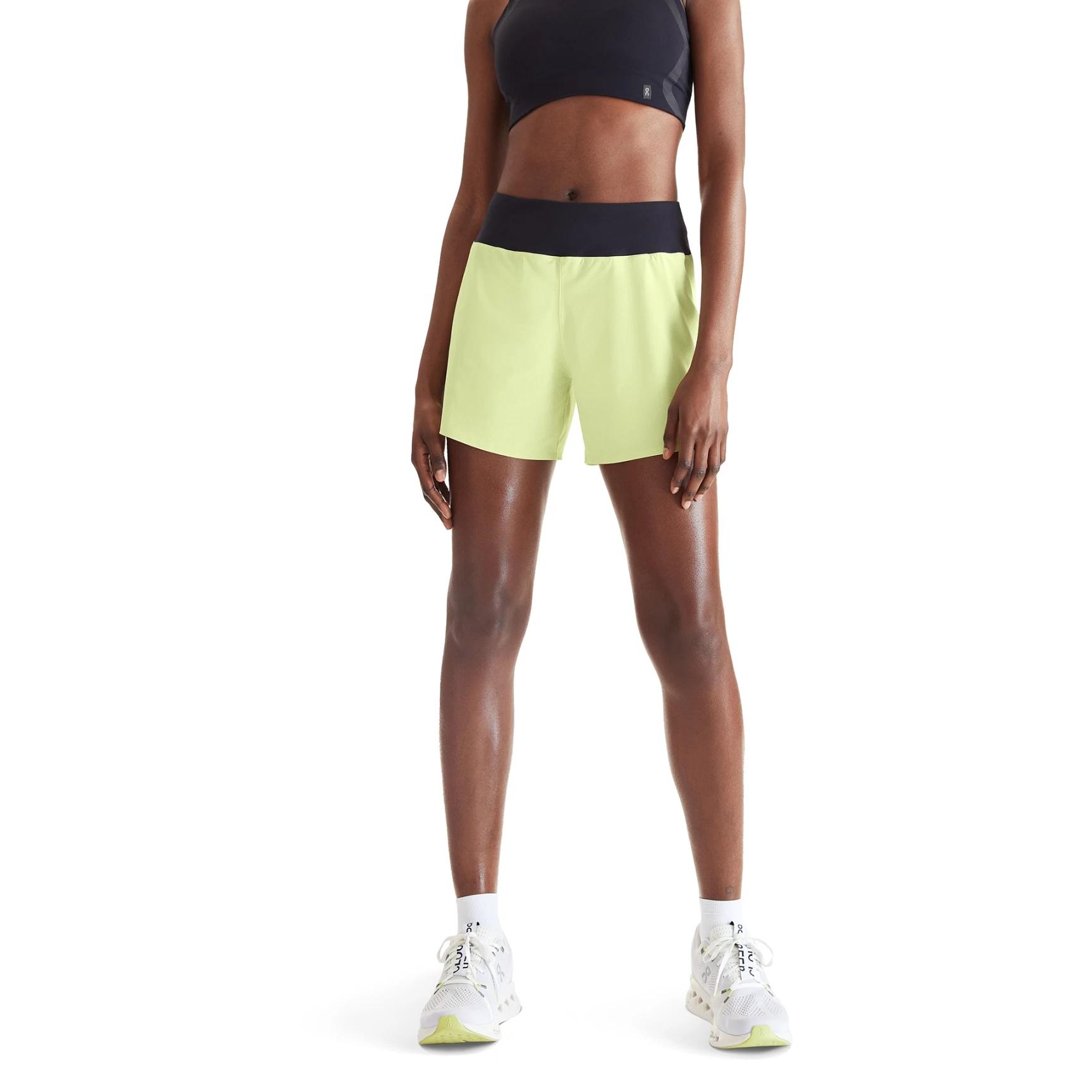 On Running On 5 Inch Running Shorts Dames Hardloopshort - Hay & Black 9 On Running On 5 Inch Running Shorts Dames Hardloopshort - Hay & Black - Afbeelding 7