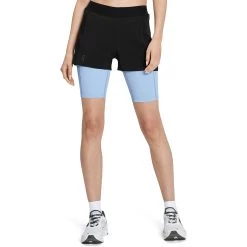On Running On Active Shorts Dames - Black & Stratosphere