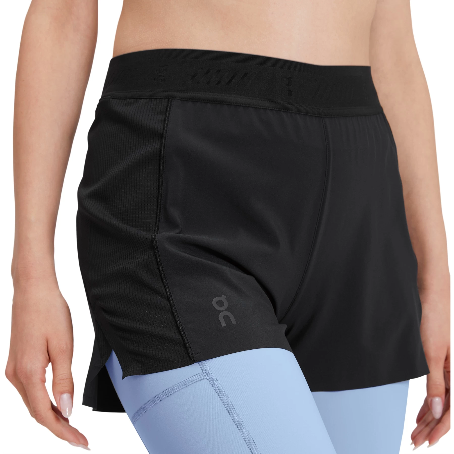 On Running On Active Shorts Dames - Black & Stratosphere 5 On Running On Active Shorts Dames - Black & Stratosphere - Afbeelding 3