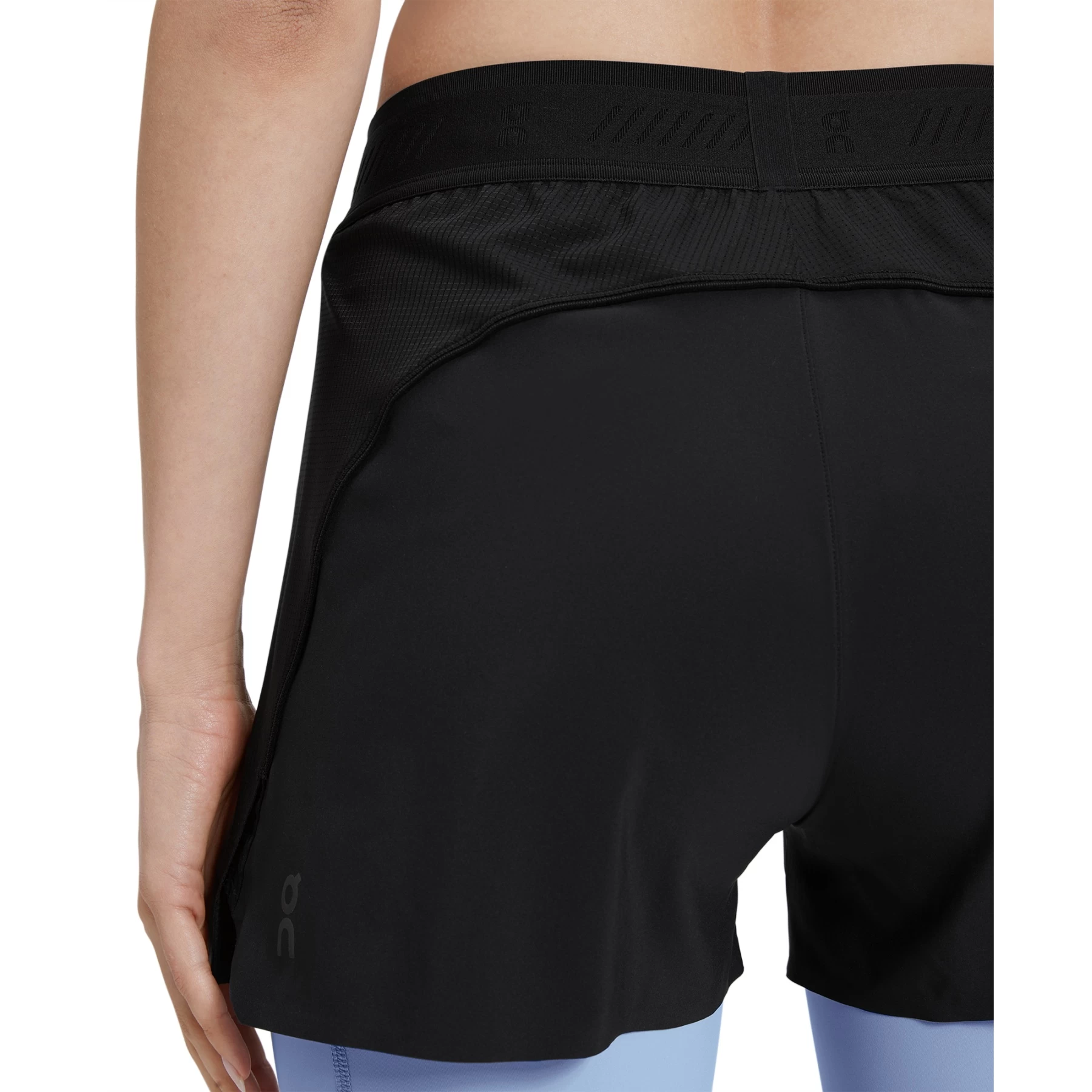 On Running On Active Shorts Dames - Black & Stratosphere 7 On Running On Active Shorts Dames - Black & Stratosphere - Afbeelding 5