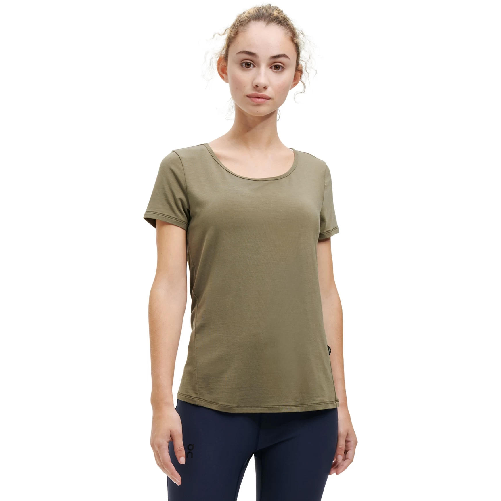 On Running On Active-T Breathe Dames T-Shirt - Olive 3 On Running On Active-T Breathe Dames T-Shirt - Olive