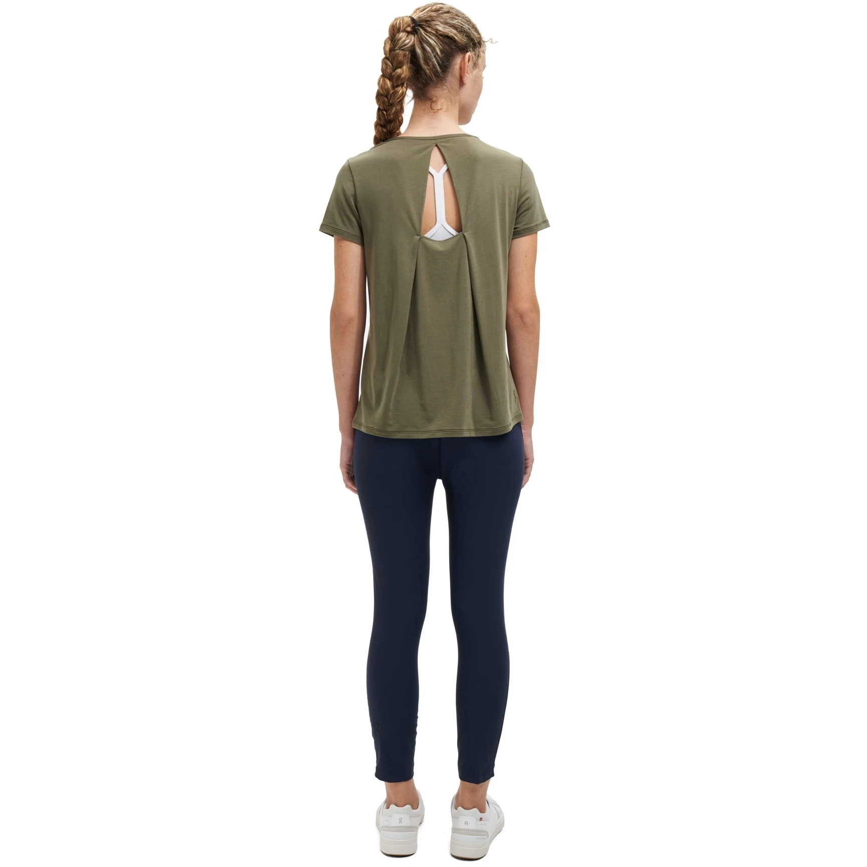 On Running On Active-T Breathe Dames T-Shirt - Olive 6 On Running On Active-T Breathe Dames T-Shirt - Olive - Afbeelding 4