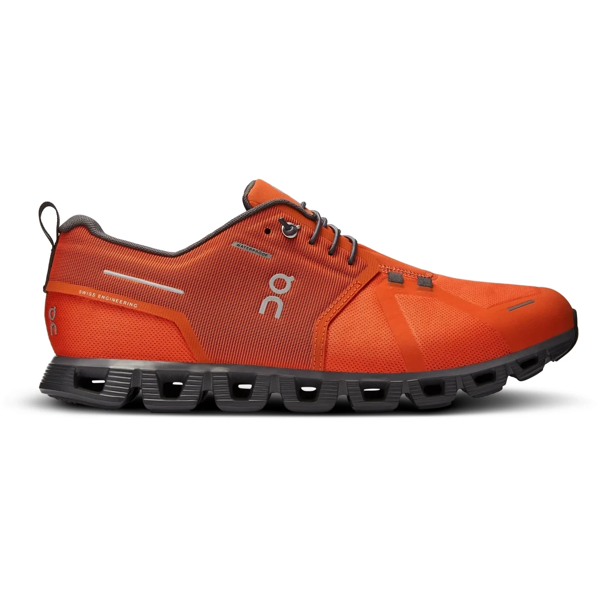 On Running On Cloud 5 Waterproof Heren Schoenen - Flame & Eclipse 4 On Running On Cloud 5 Waterproof Heren Schoenen - Flame & Eclipse - Afbeelding 2