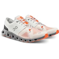 On Running On Cloud X 3 Hardloopschoenen - Ivory & Alloy