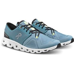 On Running On Cloud X 3 Hardloopschoenen - Pewter & White