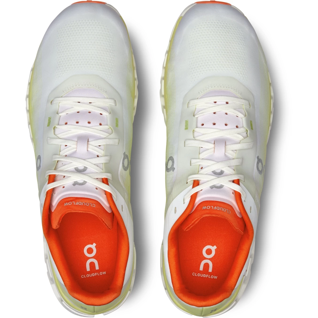 On Running On Cloudflow 4 Heren Hardloopschoenen - White & Hay 6 On Running On Cloudflow 4 Heren Hardloopschoenen - White & Hay - Afbeelding 4