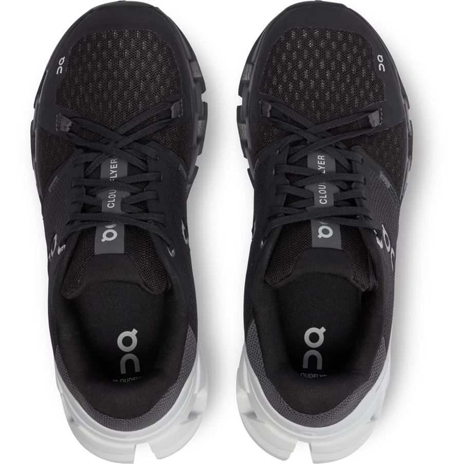 On Running On Cloudflyer 4 Wide Women Running Shoe - Black & White 6 On Running On Cloudflyer 4 Wide Women Running Shoe - Black & White - Afbeelding 4