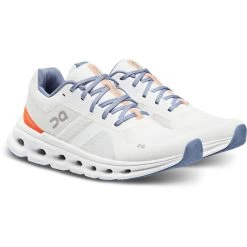 On Running On Cloudrunner Wide Dames Hardloopschoenen - Undyed-White & Flame