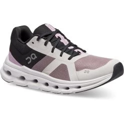 On Running On Cloudrunner Dames Hardloopschoenen - Heron & Black -ON RUNNING Winkel on cloudrunner women running shoe heron black 6 1336135