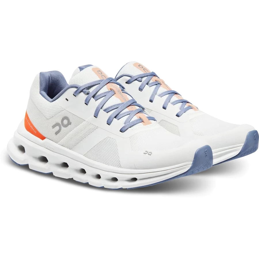 On Running On Cloudrunner Dames Hardloopschoenen - Undyed-White & Flame 3 On Running On Cloudrunner Dames Hardloopschoenen - Undyed-White & Flame
