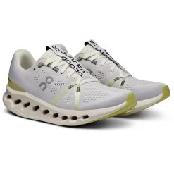 On Running On Cloudsurfer Dames Hardloopschoenen - White & Sand