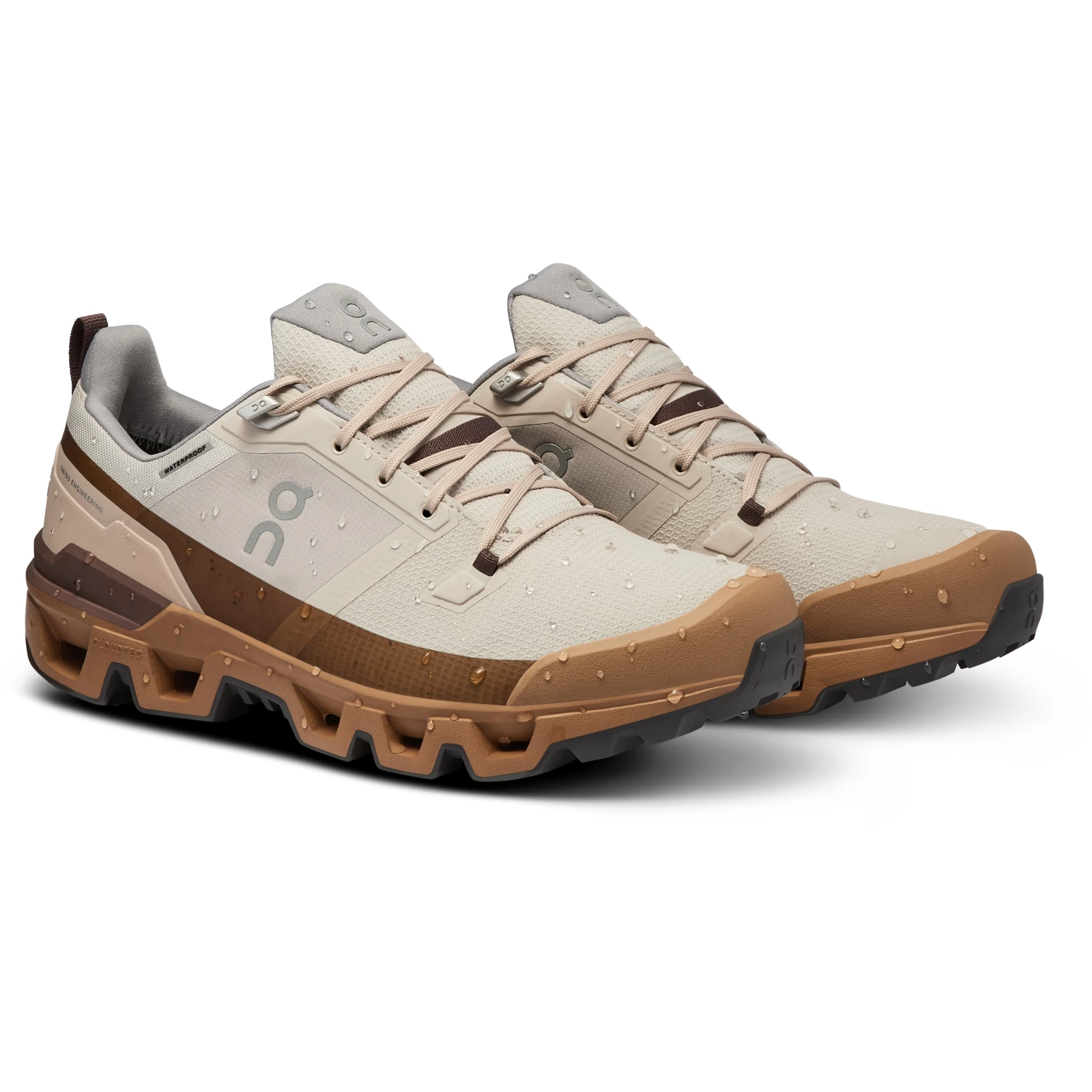 On Running On Cloudwander Waterproof Wandelschoenen - Pearl & Root 3 On Running On Cloudwander Waterproof Wandelschoenen - Pearl & Root