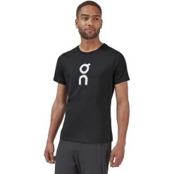 On Running On Graphic-T Heren T-Shirt - Zwart