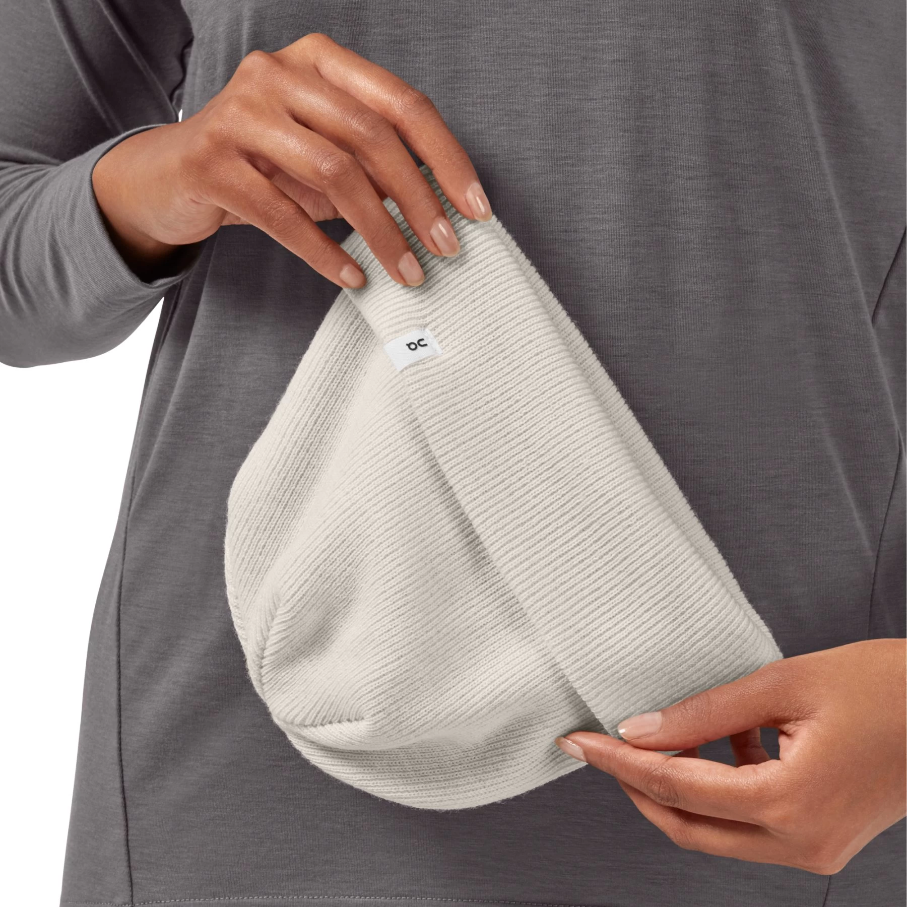 On Running On Merino Beanie - White 9 On Running On Merino Beanie - White - Afbeelding 7