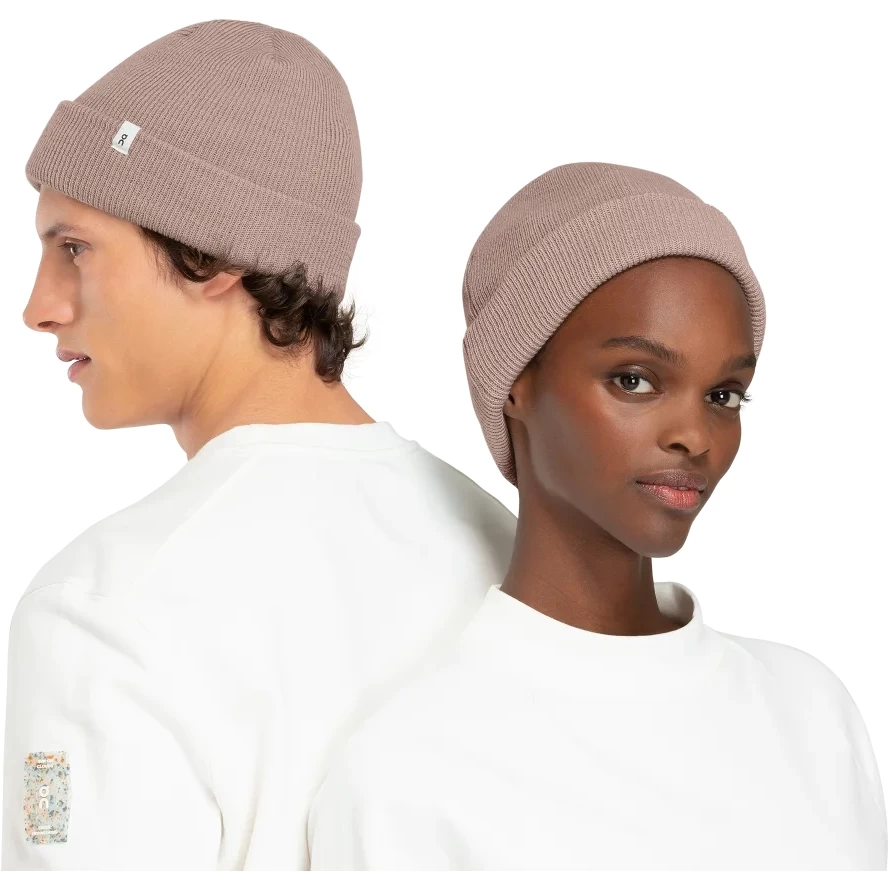 On Running On Merino Beanie - Woodrose 4 On Running On Merino Beanie - Woodrose - Afbeelding 2