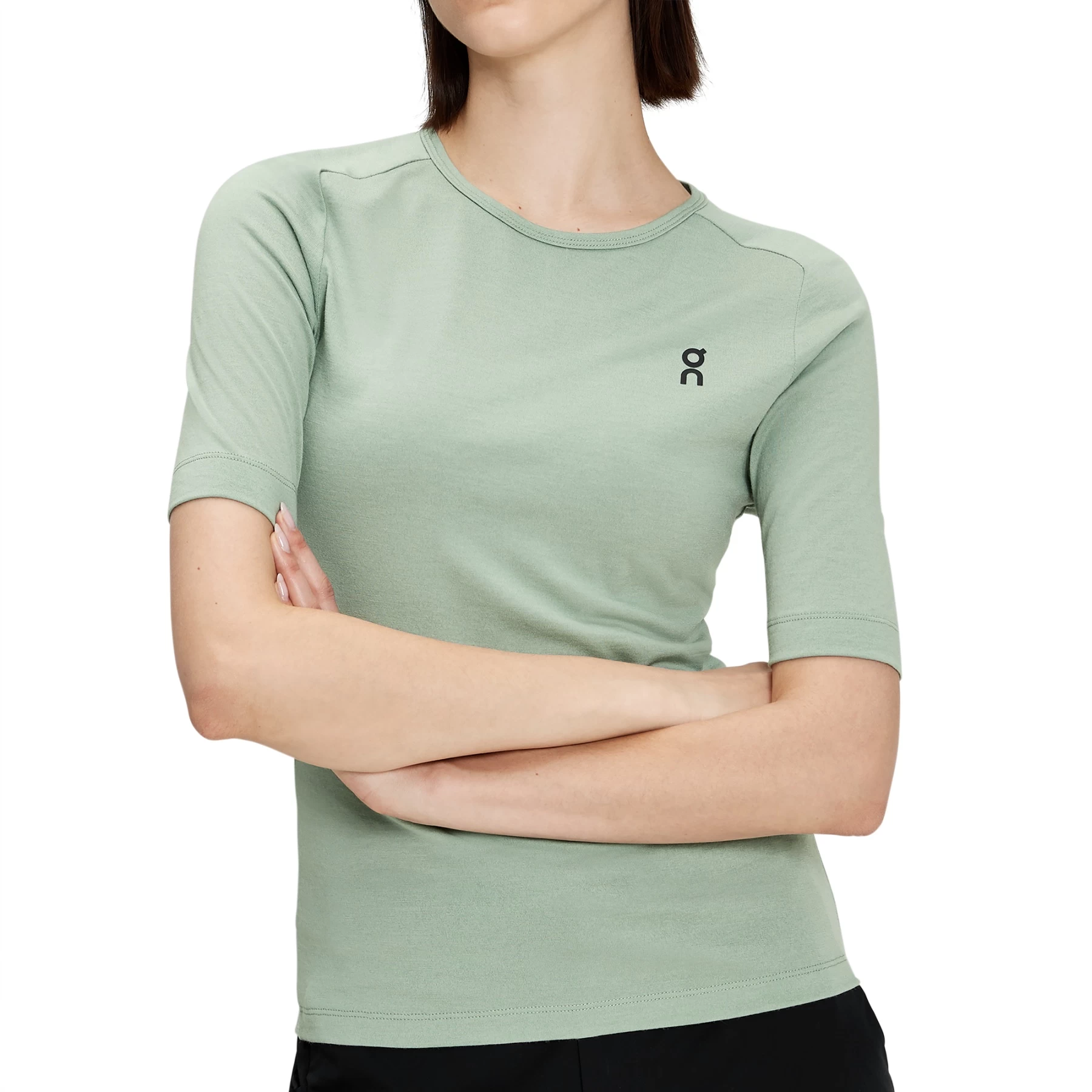 On Running On Merino-T Dames T-Shirt - Moss 8 On Running On Merino-T Dames T-Shirt - Moss - Afbeelding 6