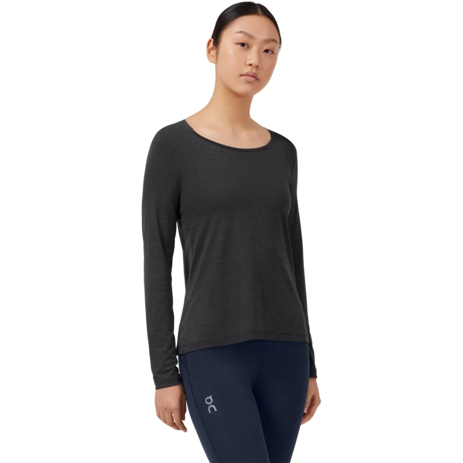 On Running On Performance Long-T Dames Shirt Met Lange Mouwen - Black 4 On Running On Performance Long-T Dames Shirt Met Lange Mouwen - Black - Afbeelding 2