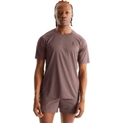 On Running On Performance-T Hardloopshirt - Grape & Zwart