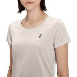 On Running On Performance-T Dames Hardloopshirt - Pearl & Undyed-White -ON RUNNING Winkel on performance t women running shirt pearl undyed white 4 1427176