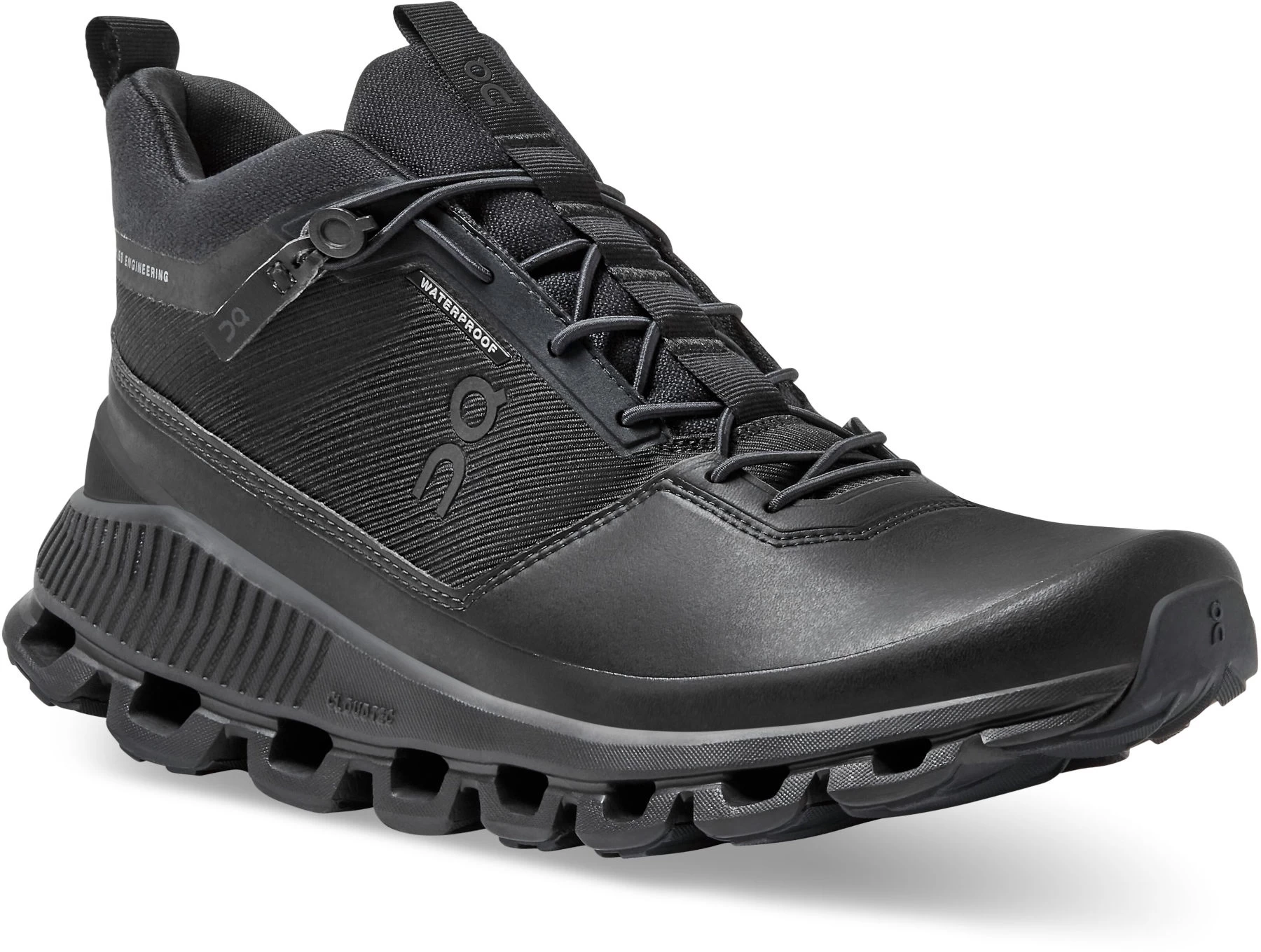 On Running On Cloud Hi Waterproof Women's Shoe - All Black 5 On Running On Cloud Hi Waterproof Women's Shoe - All Black - Afbeelding 3