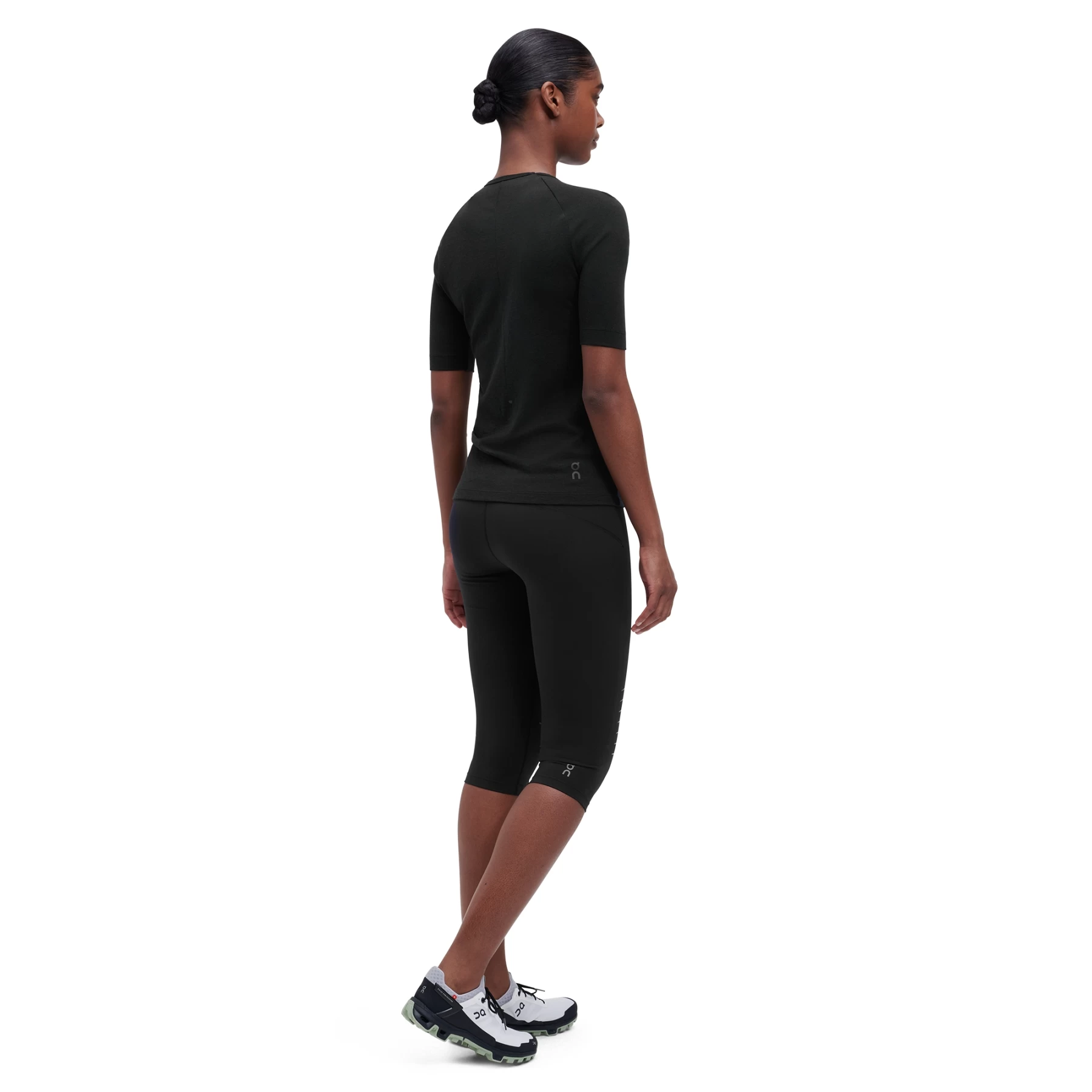 On Running On Merino-T Dames T-Shirt - Black 4 On Running On Merino-T Dames T-Shirt - Black - Afbeelding 2