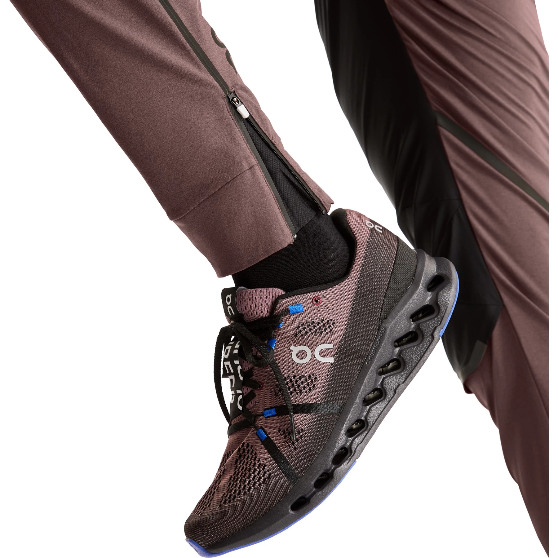 On Running Pants Hardloopbroek - Grape & Zwart 8 On Running Pants Hardloopbroek - Grape & Zwart - Afbeelding 6