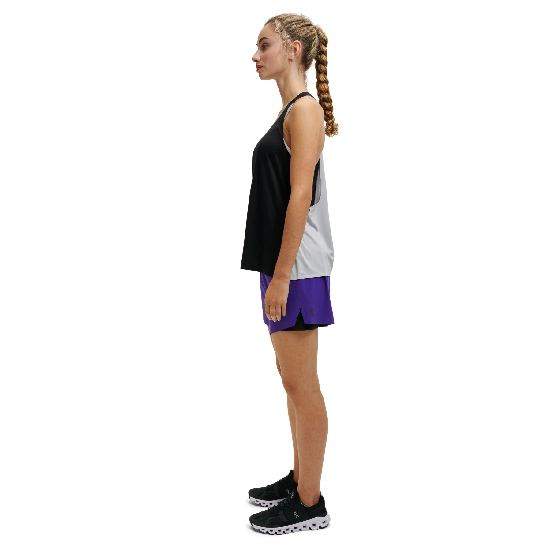 On Running Shorts Dames Hardloopbroek - Twilight & Black 4 On Running Shorts Dames Hardloopbroek - Twilight & Black - Afbeelding 2