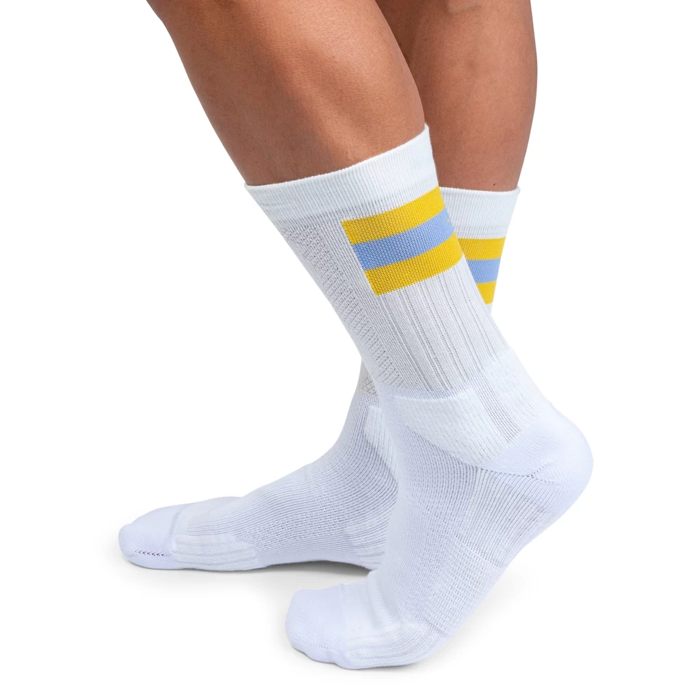 On Running On Tennis Sock - White & Mustard 4 On Running On Tennis Sock - White & Mustard - Afbeelding 2