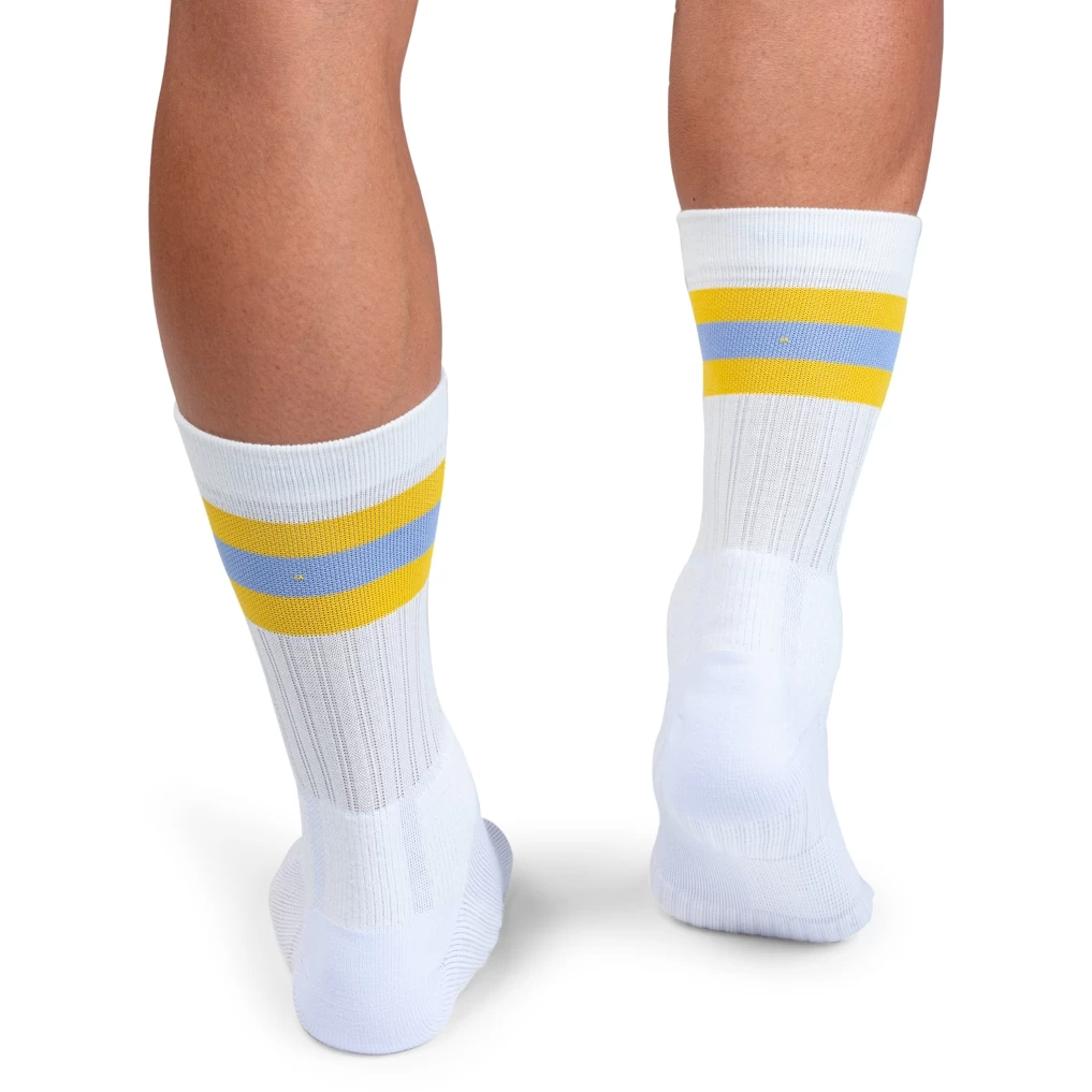 On Running On Tennis Sock - White & Mustard 6 On Running On Tennis Sock - White & Mustard - Afbeelding 4