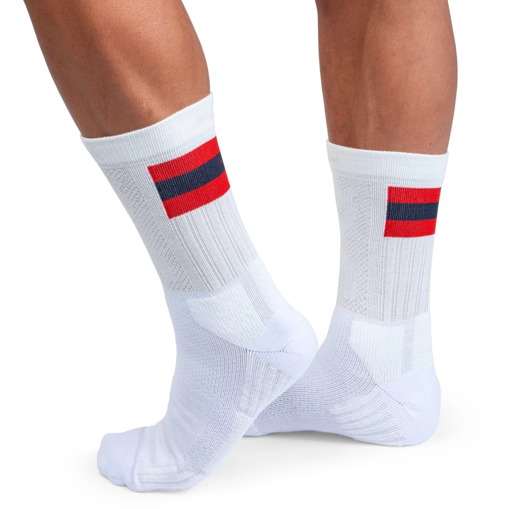 On Running On Tennis Sock - White & Red 4 On Running On Tennis Sock - White & Red - Afbeelding 2