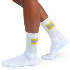 On Running On Tennis Sock Women - White & Mustard 11 On Running On Tennis Sock Women - White & Mustard -ON RUNNING Winkel on running tennis sock women white mustard 1 1263276