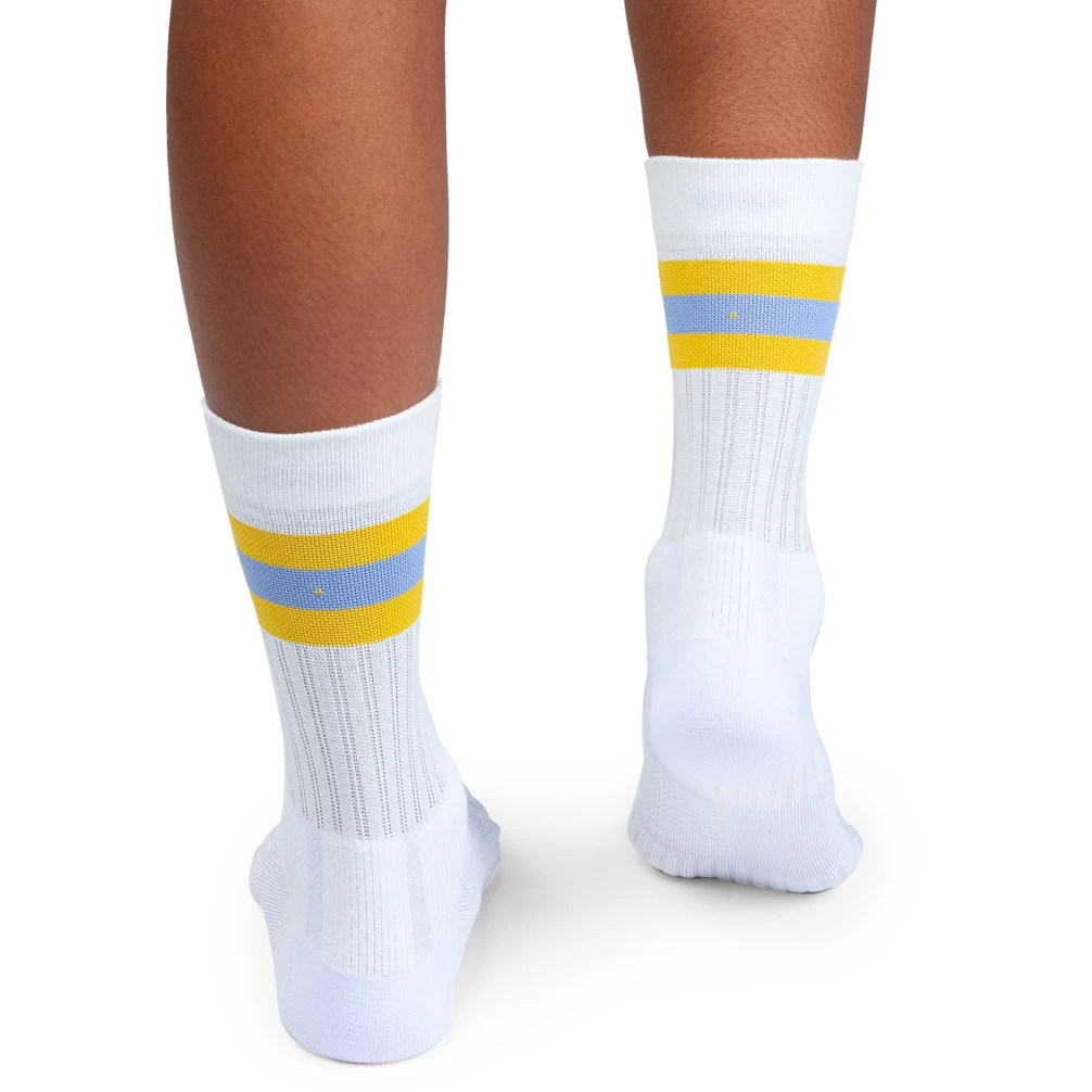 On Running On Tennis Sock Women - White & Mustard 5 On Running On Tennis Sock Women - White & Mustard - Afbeelding 3