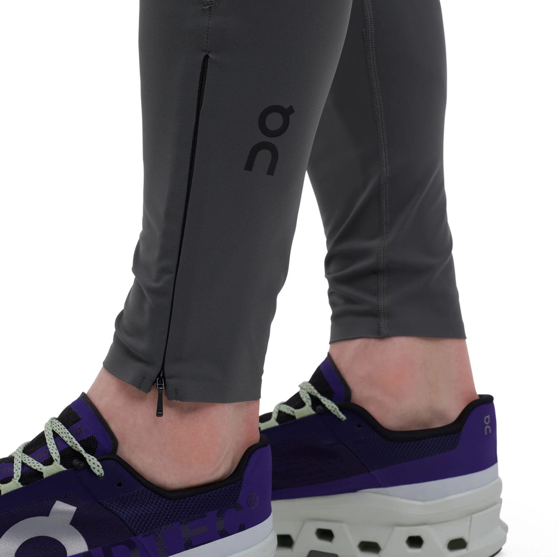 On Running On Tights Long - Shadow & Black 8 On Running On Tights Long - Shadow & Black - Afbeelding 6