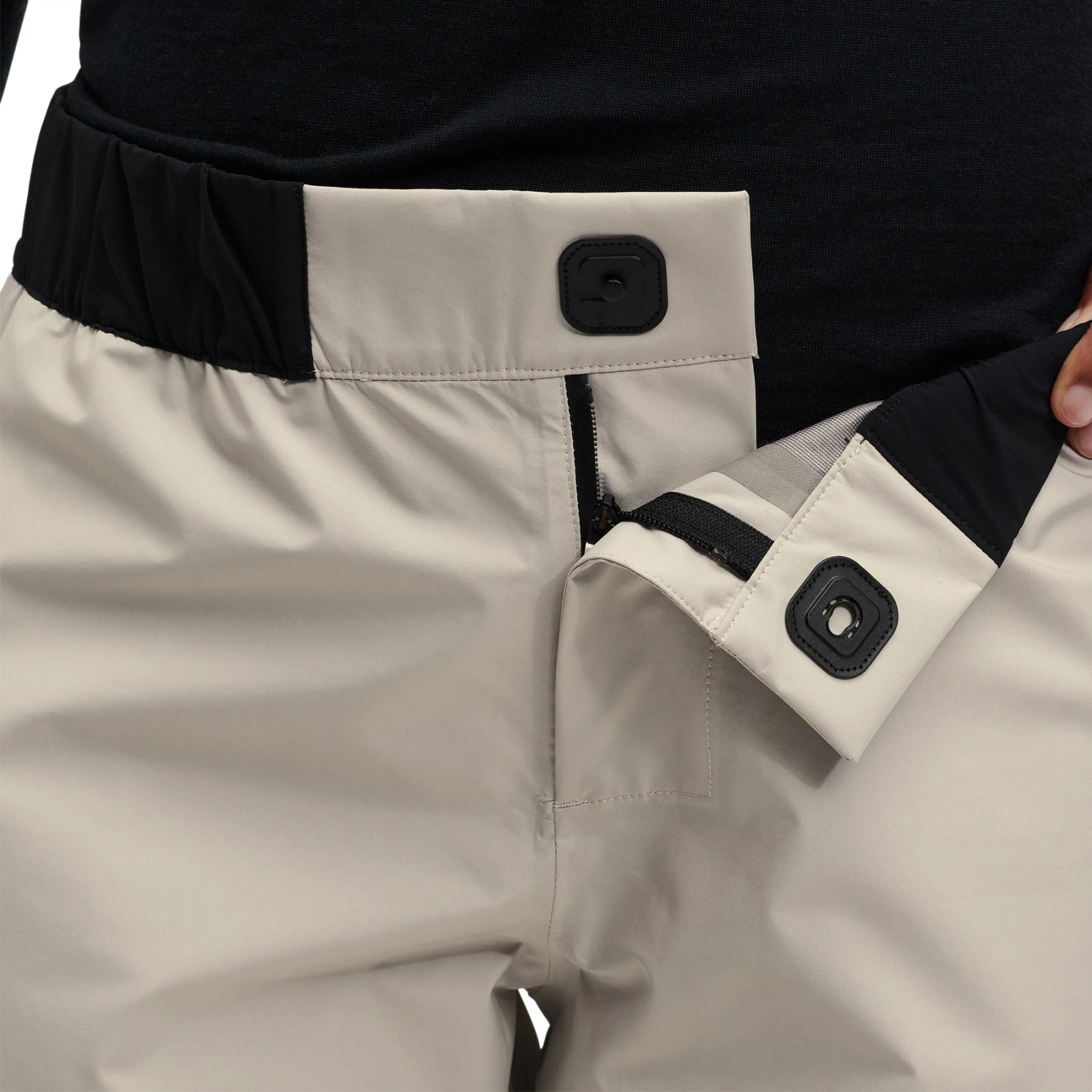 On Running On Storm Pants Women - Pearl & Black 8 On Running On Storm Pants Women - Pearl & Black - Afbeelding 6