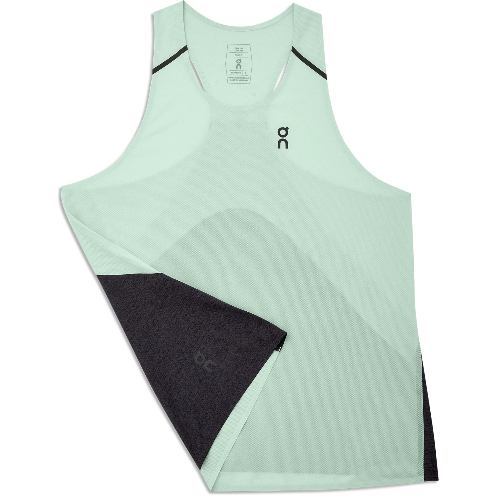 On Running On Tank-T Dames Hardloopshirt - Creek & Black 9 On Running On Tank-T Dames Hardloopshirt - Creek & Black - Afbeelding 7