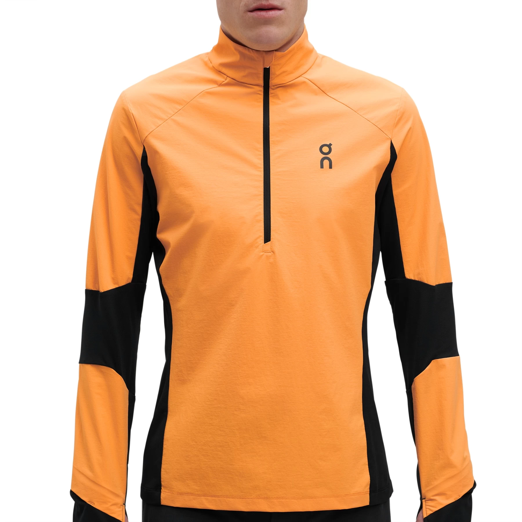 On Running On Trail Breaker Long Sleeve Running Shirt - Mango & Black 11 On Running On Trail Breaker Long Sleeve Running Shirt - Mango & Black - Afbeelding 9