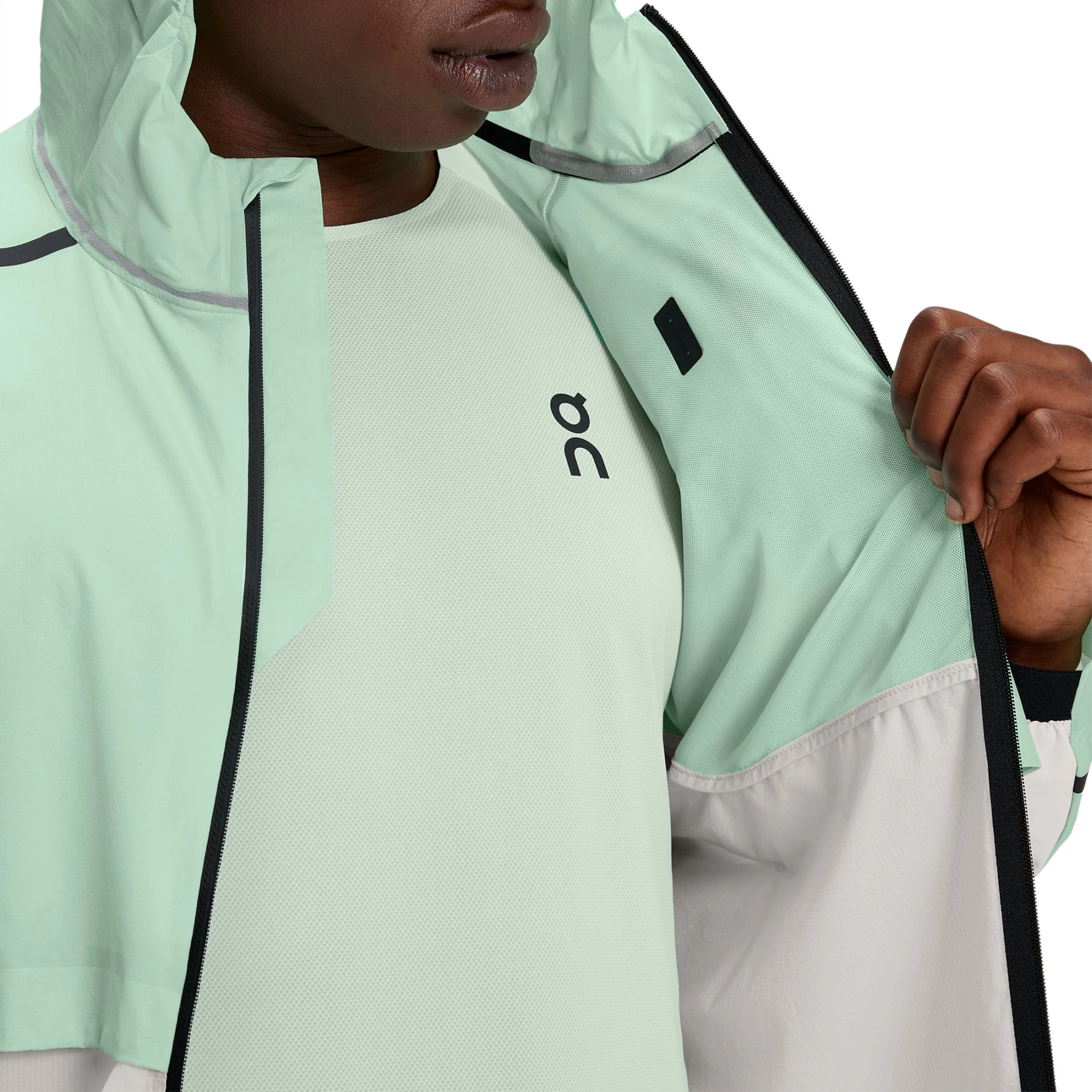 On Running On Weather Jacket Hardloopjack - Creek & Pearl 9 On Running On Weather Jacket Hardloopjack - Creek & Pearl - Afbeelding 7