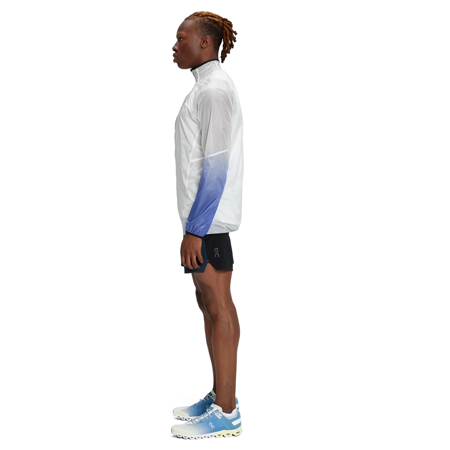 On Running On Zero Jacket Hardloopjack - Undyed-White & Cobalt 4 On Running On Zero Jacket Hardloopjack - Undyed-White & Cobalt - Afbeelding 2