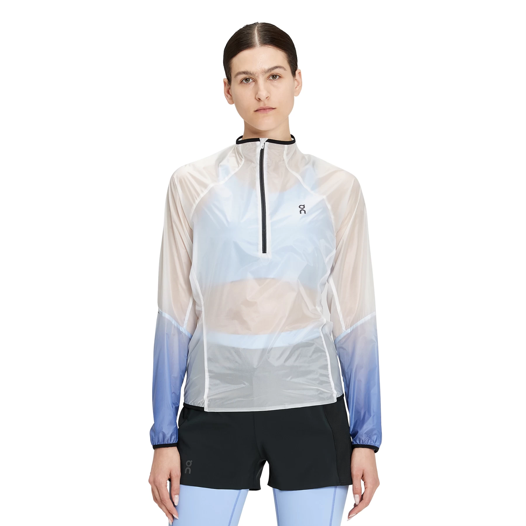 On Running On Zero Jacket Dames Hardloopjack - Undyed-White & Cobalt 3 On Running On Zero Jacket Dames Hardloopjack - Undyed-White & Cobalt