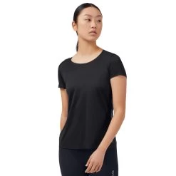 On Running On Performance-T Dames Hardloopshirt - Black & Dark